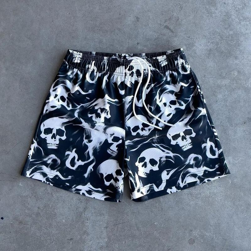 Men's Summer American-Style Trendy Shorts, Fitness Mesh Breathable Basketball Beach Loose Sports Casual Shorts Men's Summer American-Style Trendy Shorts, Fitness Mesh Breathable Basketball Beach Loose Sports Casual Shorts