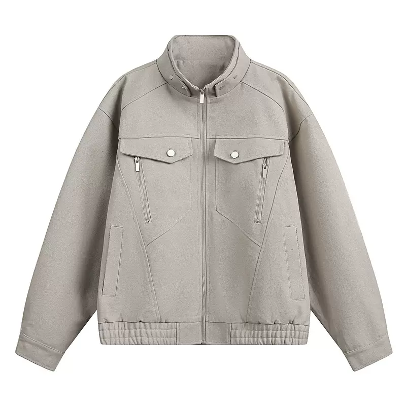 广州十三行美式复古解构cleanfit短廓外套男式春季潮牌宽松夹克男