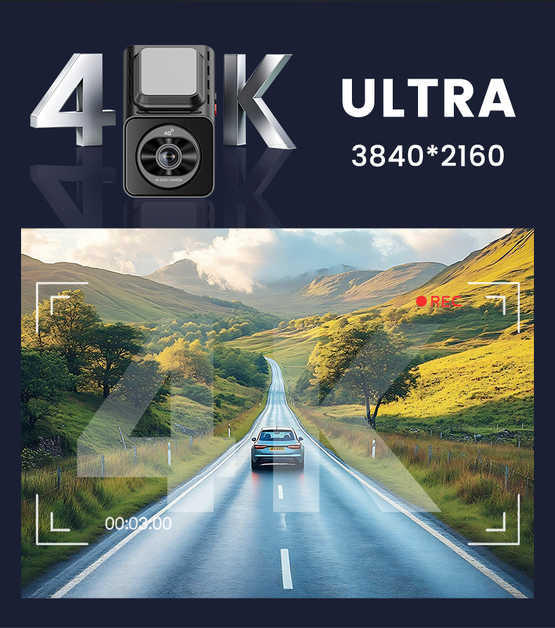 Cross-Border High-Definition Driving Recorder 4g Remote 24-Hour Parking Monitoring Adas Intelligent Driving Bsd Blind Spot Monitoring Wf Connectivity