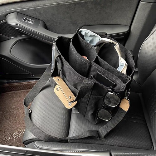 Korean ins mommy bag fashionable multifunctional maternal and infant shoulder crossbody bag portable canvas stroller mommy bag