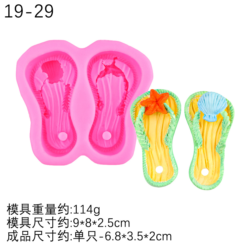 Baby Algodón Zapatos Zapatillas Decoración Molde de silicona Molde de jabón hecho a mano Molde colgante de yeso aromático Molde de chocolate