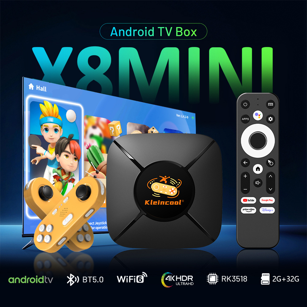 Hk1-X8Mini Android 12 H618 Somatosensory Game Family Paradise Tv Box Cross-Border Hd Set-Top Box