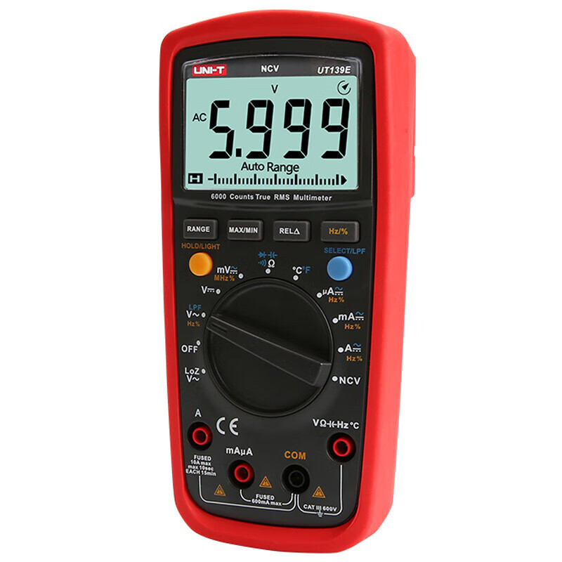UNI-T UT139E multímetro digital verdadero valor efectivo multímetro