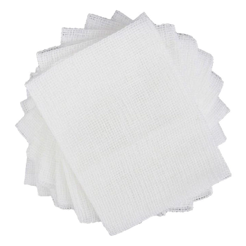 Медицинские марлевые блоки асептическая стерилизация одноразовых салатов Обезжиренные хлопчатобумажные хирургические повязки для ран