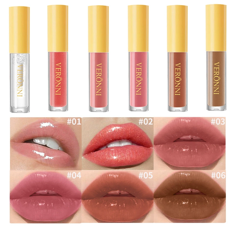 Кросс-бордерный косметический макияж, натуральный, стойкий, увлажняющий, зеркальный, фруктовый, увлажняющий, водный блеск для губ, блеск для губ, внешняя торговля, оптовая торговля