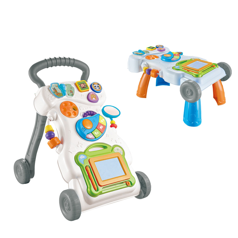 乳幼児用歩行車児童手押し車音楽補助車は、赤ちゃんの子供の車のおもちゃを横転するのを防ぐことができる