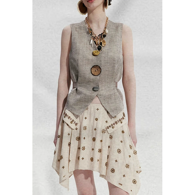 Красивые летние костюмы, крутые и дерзкие наряды, повседневные маленькие ароматные топы и юбки, женские костюмы из двух предметов.