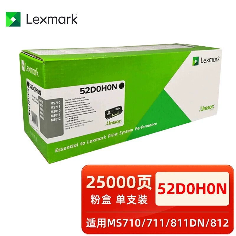 Оригинальная коробка порошка Lexmark 52D0H0N MS710 811 812 MX710 711 810 811 812 коробка порошка