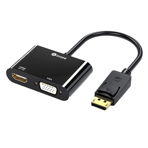 Biaz DP to HDMI/VGA two-in-one converter 4K HD adapter cable standard DisplayPort