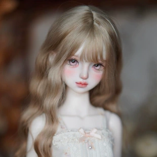 Парик для кукол BJD карамельно-коричневый заготовка