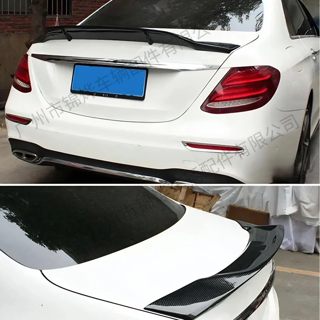 Suitable for 14-22 Mercedes-Benz C-Class Four-Door Sedan W205 Modified R Rear Wing Fixed Wing Modification Accessories Guide Spoiler