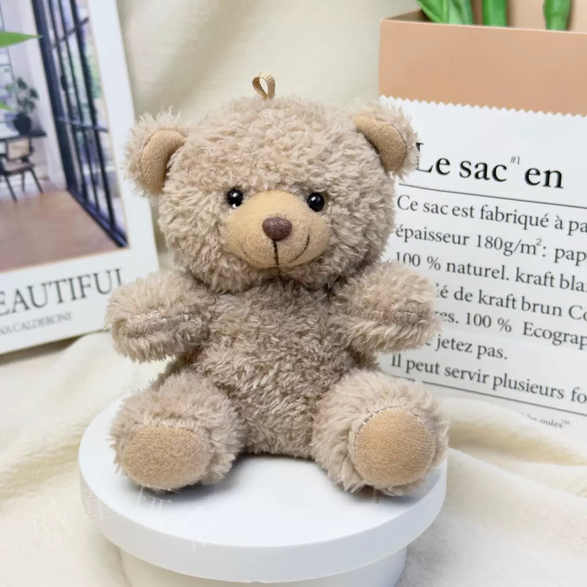 Dr. Bear Colgante muñeca puede imprimir LOGO sombrero doctor regalos de graduación uniformes de muñeca oso bolsos llaveros