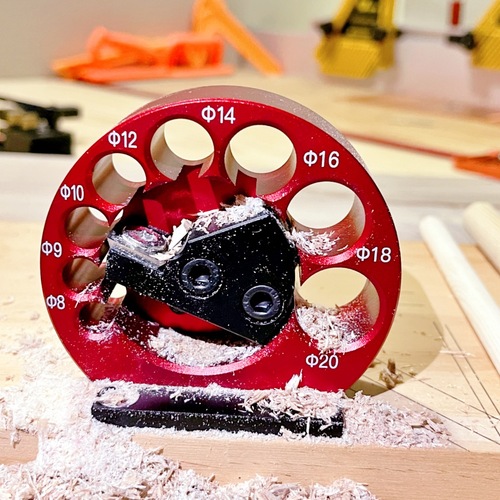 8-Hole Electric Drill Circle Shaper Adjustable Wood Turning Bar, Wooden Dowel, Rectangular Bar, Round Wood Bar Woodworking DIY Aiding Tool