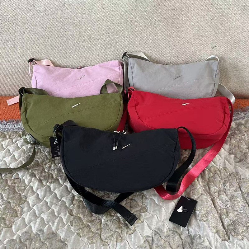 Cross-Border Nylon Cloth Dumpling Bag Versatile Solid Color Single Shoulder Crossbody Small Bag Trendy Brand Wholesale Crescent Underarm Women's Casual Bag