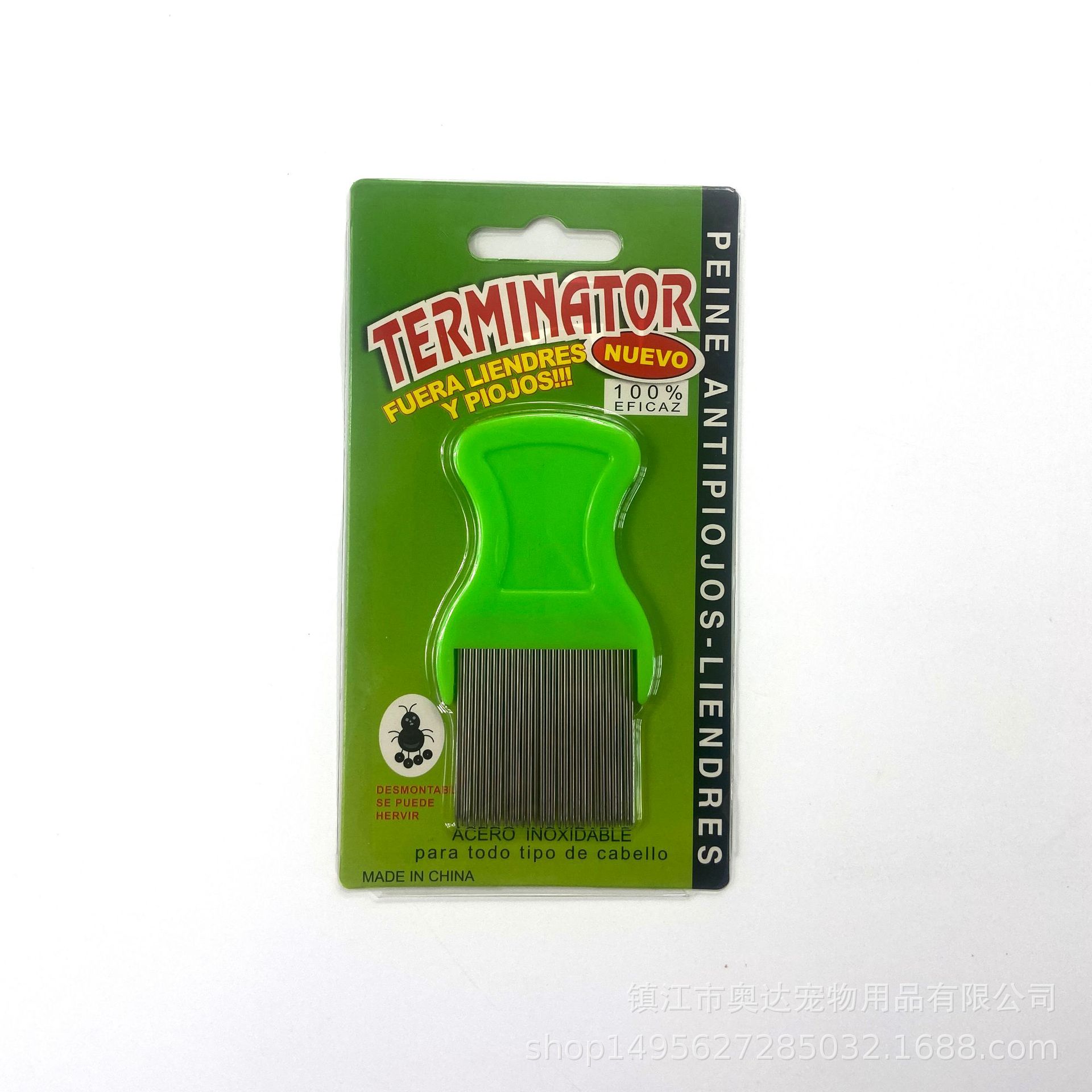 Directo de fábrica suministros Para Mascotas larga aguja de eliminación de piojos aguja peine gato y perro de limpieza de acero inoxidable peine de pulgas peine para mascotas