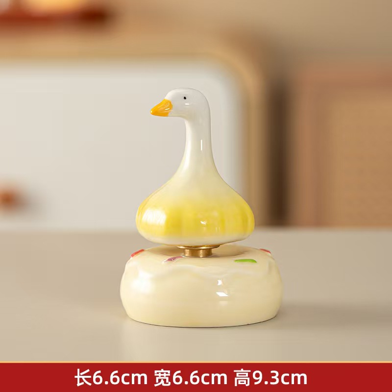 Mayorista lindo gato de ganancia girar la decoración de escritorio Jingdezhen cerámica pequeña decoración cerámica girar decoración