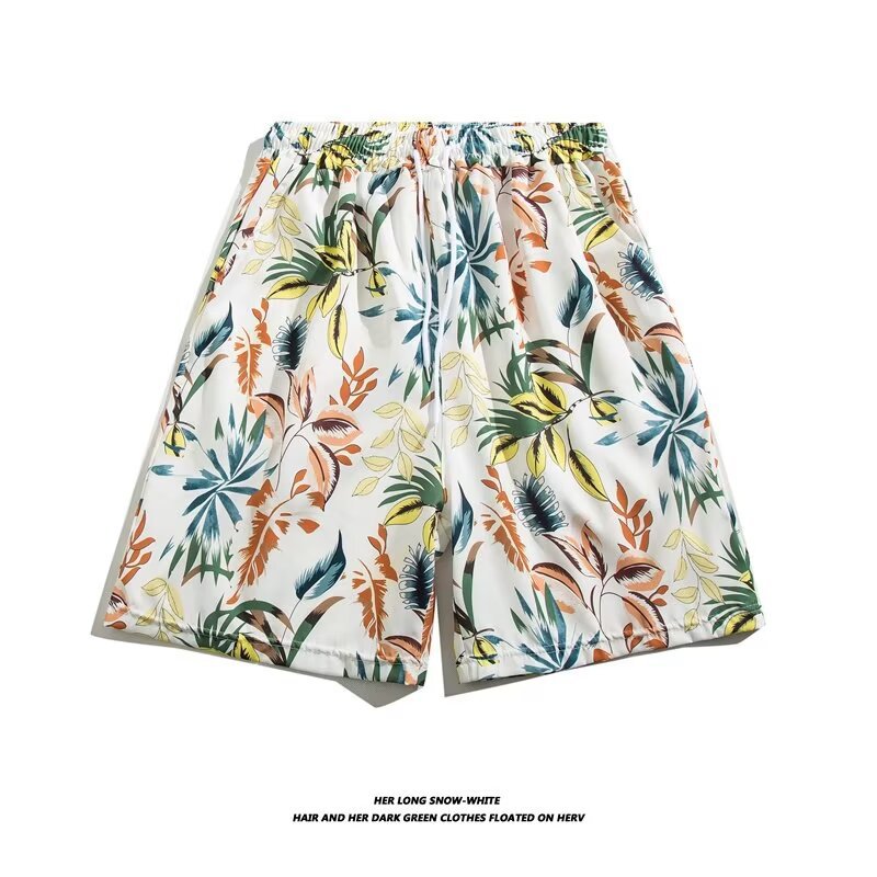 Men's Printed Shorts, Loose Fit Quick-Dry Casual Shorts For Summer Outdoor And Beach Lightweight & Quick-Drying_viptrois.com