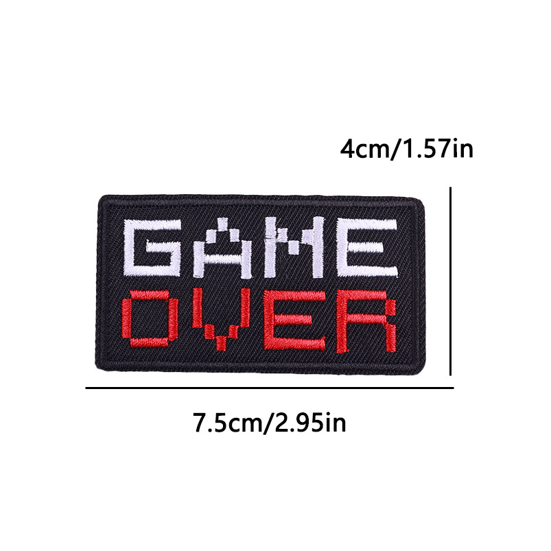 7g Weight Clothing Sticker Patches Classification 1 Piece Quantity Embroidery thread Material Slogan Pattern Classic Style Style 1 Piece Slogan Classic Style Embroidery Thread Clothing Sticker Patches 8