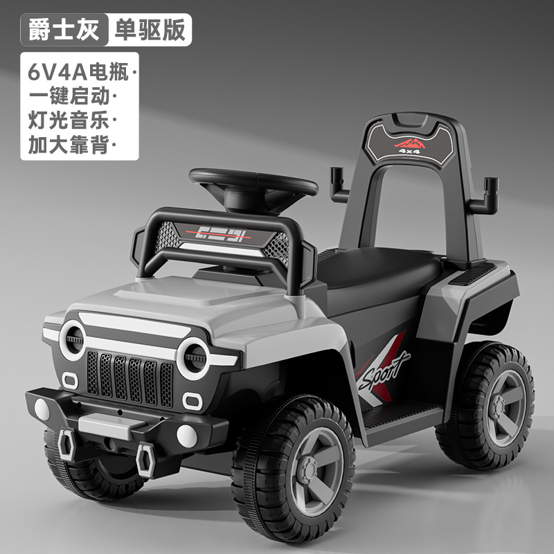 coche eléctrico para niños coche de playa de cuatro ruedas coche de juguete para niños que pueden empujarse a montar coche de control remoto
