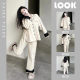Color-matching Long-sleeved Pajamas Women's Autumn and Winter 2023 Sweet Princess Ins Internet Celebrity Lazy Style Home Clothes suit