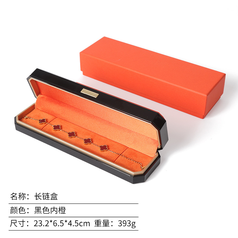 Caja de joyería lacada de alta calidad, caja de regalo de joyería, caja de anillo, collar, caja de embalaje de joyería, sensación de alta calidad image 20