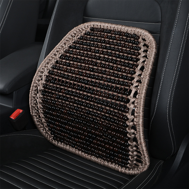 Car waist support summer hand-woven ice silk waist support car backrest waist pillow office chair waist protection sedentary waist cushion pillow