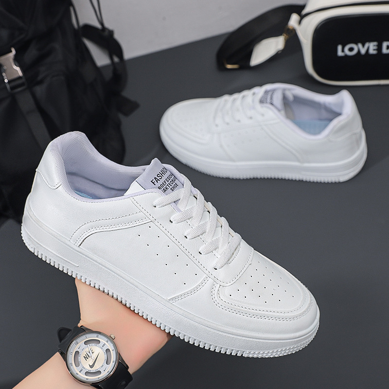 Cheap Summer plus size White Student Casual Sneakers Men's Fashion Casual Shoes Running Shoes Korean Style Couple's Trendy Shoes
