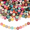 Acrylic beads with letters, accessory, 4×7mm, English, Amazon