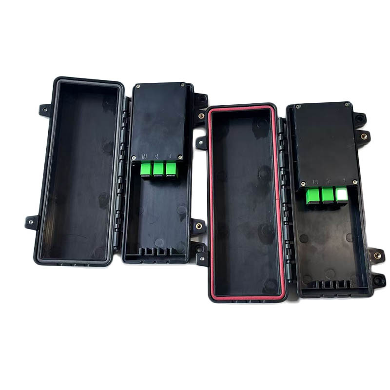 外贸款光纤桌面盒一分3分光盒壁挂式光纤熔接盒3芯SC型法兰保护盒