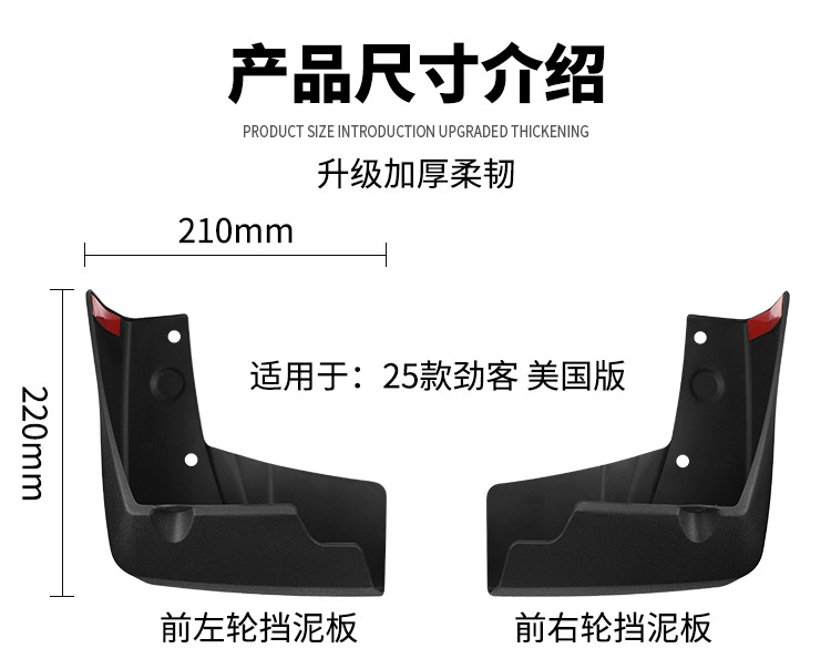 Suitable for Nissan Kicks 2025-2026 Us Version Foreign Trade Cross-Border Car Tire Mudguard Cover