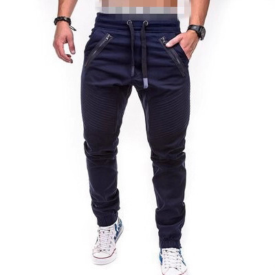 New Style Men's Casual Fashion Drawstring Elastic Sports Pants with Double Zipper Crotch Opening (7) New Style Men's Casual Fashion Drawstring Elastic Sports Pants with Double Zipper Crotch Opening (7)