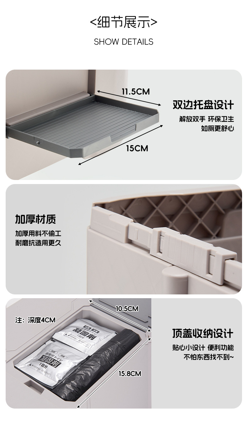 Cross-Border New Folding Toilet Car Emergency Camping Toilet Stool Adult Portable Deodorant Outdoor Mobile Toilet