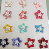 Children's hair accessory flower-shaped, clothing, decorations, jewelry, 3cm, polyester, handmade