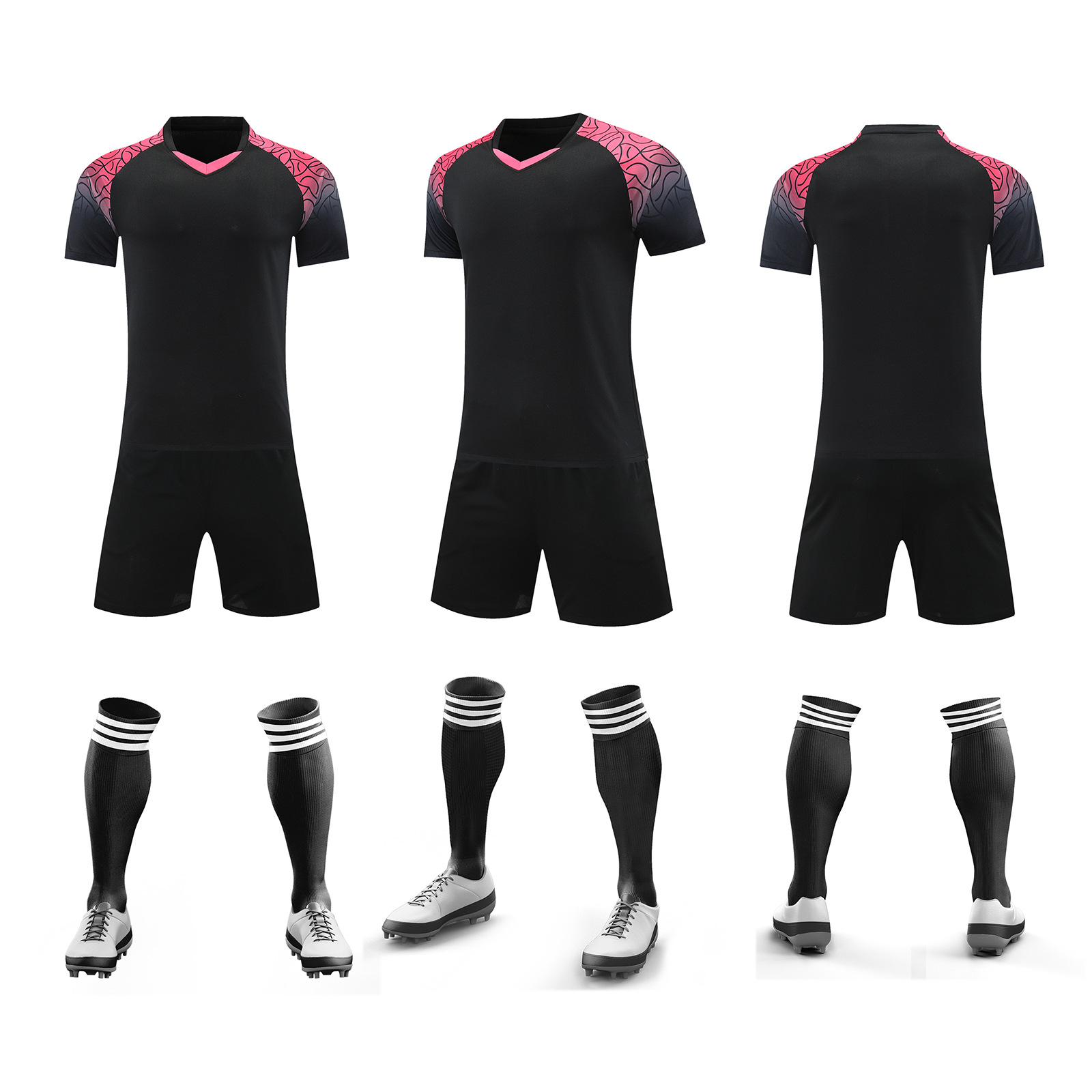 Ropa de entrenamiento de fútbol verano nuevo estudiante adulto ropa de correr al aire libre casual juego de secado rápido ropa de equipo número de impresión ropa de clase