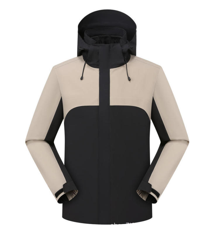 户外冲锋衣定 制印LOGO内胆羽绒服登山外套三合一可拆卸防水防风|undefined