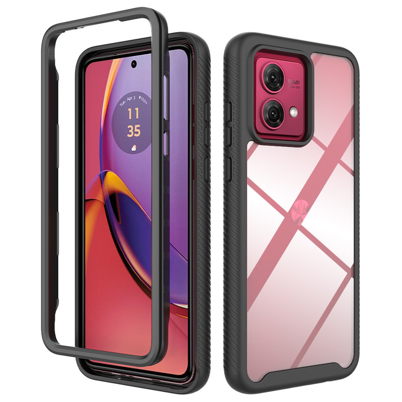 Cross-border Moto G84 Mobile Phone Case Starry Sky Solid Color Motorola G54 Transparent Drop-resistant All-inclusive Protective Case
