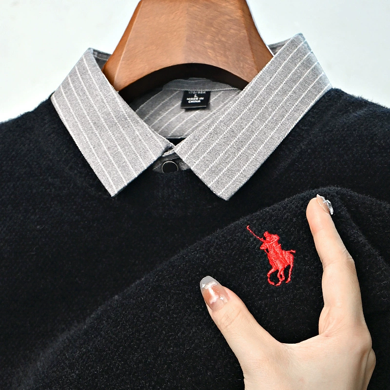 派森龙 Warm velvet sweater, base body-friendly set, for middle-aged man