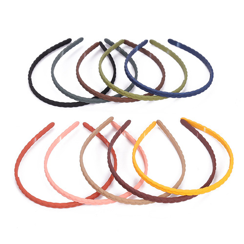 Japanese and Korean frosted narrow-edged braided braided headbands, simple and stylish women's hairbands, hair accessories