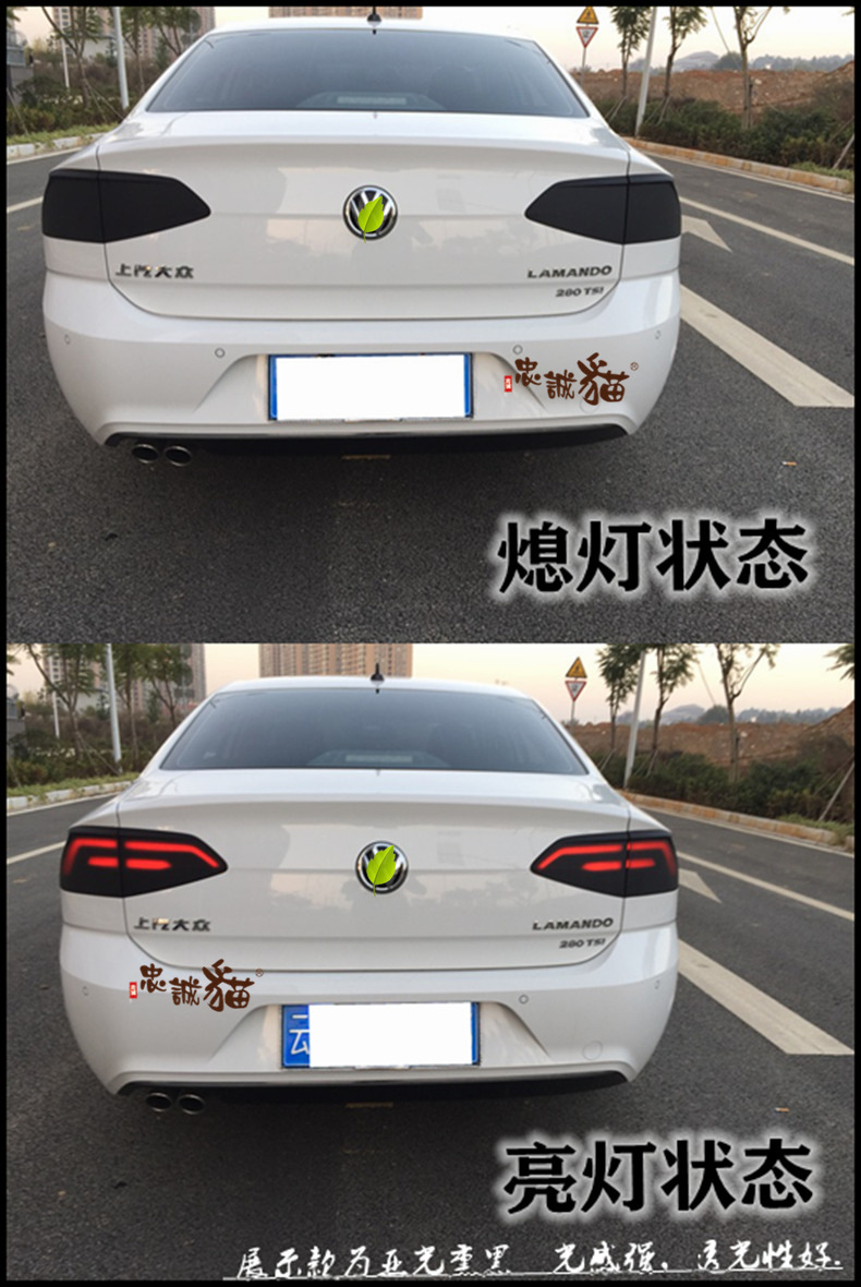 Suitable for Car Headlight Film, Black Warrior Tail Light Color Change, Tail Light Film, Bright Matte Frosted Film, Light Protection