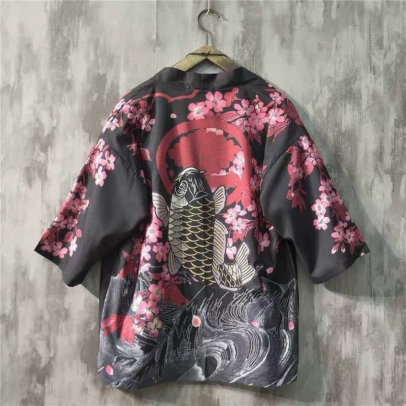 Guofeng Short-sleeved Men's Summer Loose Cardigan Clothes Guofeng Thin Jacket Retro Style Robe Couple's Shirt Guofeng Short-sleeved Men's Summer Loose Cardigan Clothes Guofeng Thin Jacket Retro Style Robe Couple's Shirt