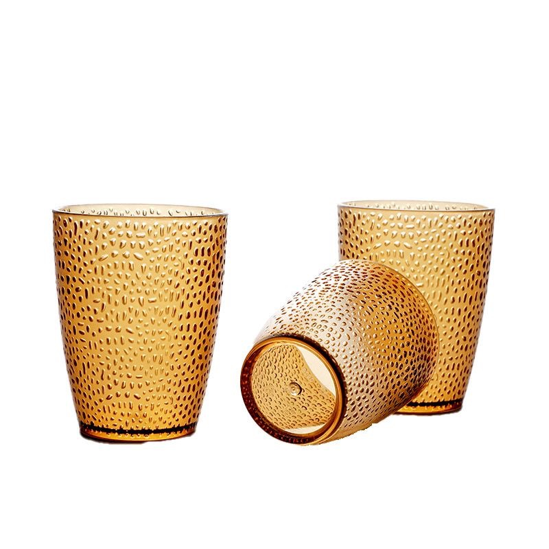 Anti-autumn acrylic high-temperature resistant hotel plastic beer glass restaurant fruit juice glass home drinking glass commercial water glass