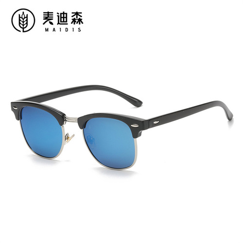 Jet 8830 men's and women's sunglasses, sunglasses, rivets, foreign trade best-selling glasses, retro polarized sunglasses
