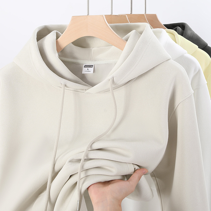 Otoño y invierno pesado retro ropa de grupo de algodón de marea camiseta publicitaria jersey estudiantes uniformes con capuz suéter ropa de trabajo personalizada