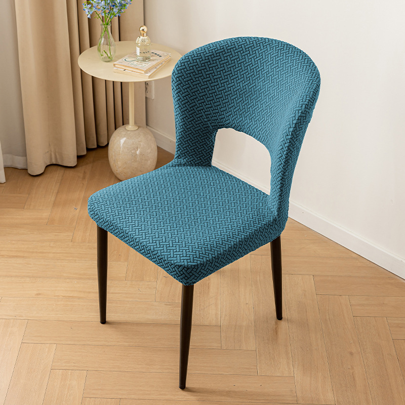 cubierta de silla de mesa curva cubierta de silla de comedor cubierta universal cubierta de asiento elástica gruesa cubierta de taburete a prueba de agua a prueba de aceite