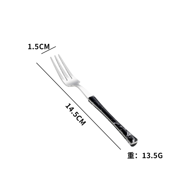 Cross-border Amazon imitación de acero inoxidable mango de madera pequeña cintura cuchillo, tenedor y cuchara de cuatro piezas conjunto occidental vajilla regalo traje de regalo para la boda