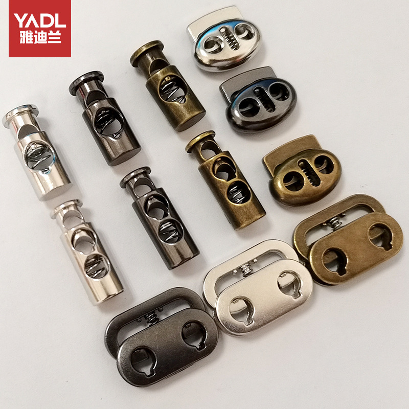 Metal Spring Buckle Zinc Alloy Rope Buckle Single Hole Rope Buckle Double Hole Rope Buckle Adjusting Button Cap Rope Clasp Metal Spring Buckle Zinc Alloy Rope Buckle Single Hole Rope Buckle Double Hole Rope Buckle Adjusting Button Cap Rope Clasp