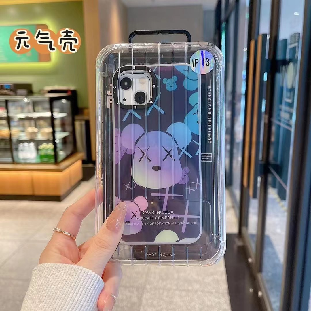 适用华为mate60元气壳nova10卡通磨砂荧光手机壳p40潮牌网红镭射