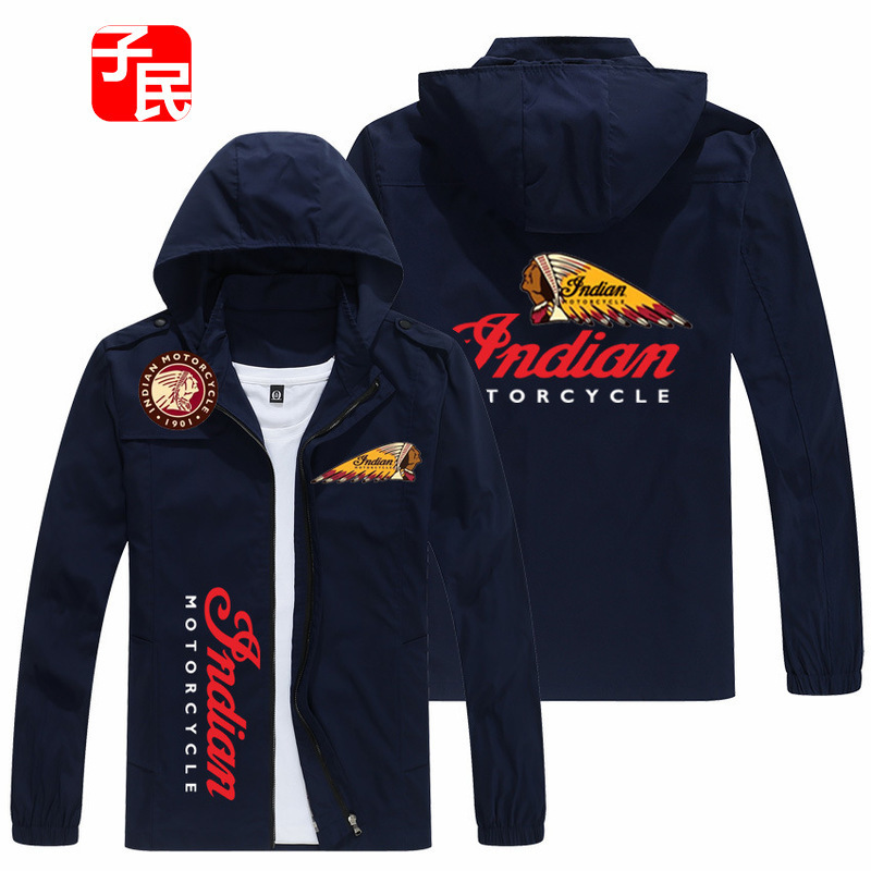 New Trendy Printed Bomber Jacket Casual Sports Chief Pattern Solid Color Men's Baseball Shirt Jacket Spring and Autumn