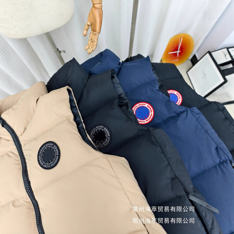Putian High Version Canadian Goose Duck Feather 2804 White Duck down Vest 2025 Autumn and Winter New Product Pure Wholesale
