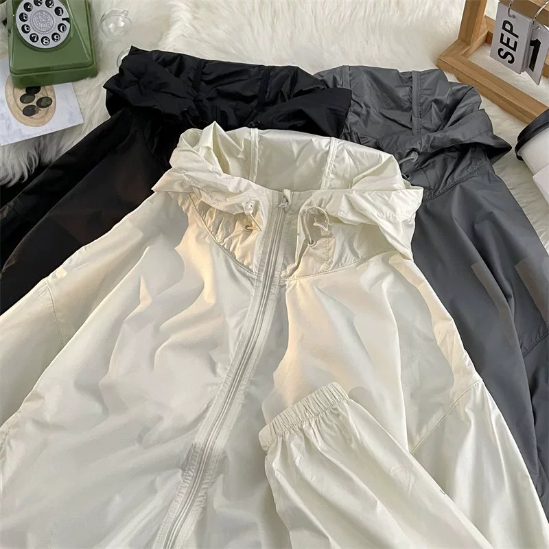 Летняя легкая и дышащая солнцезащитная одежда для мужчин, японская модная брендовая свободная одежда из ледяного шелка, уличная одежда для рыбалки с защитой от УФ-лучей